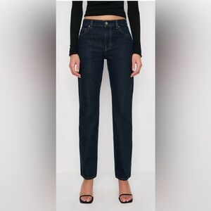 Reformation Greer Mid Rise Straight Jeans